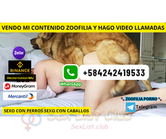 SEXO CON PERRO RUBIA CULONA CREA Y VENDE CONTENIDO PORNO ZOOFILIA VIP ONLINE